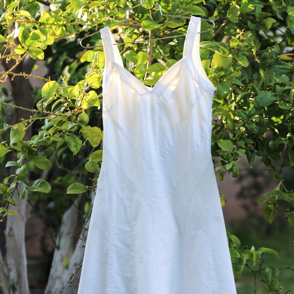 Lauren Ralph Lauren White Denim Sundress